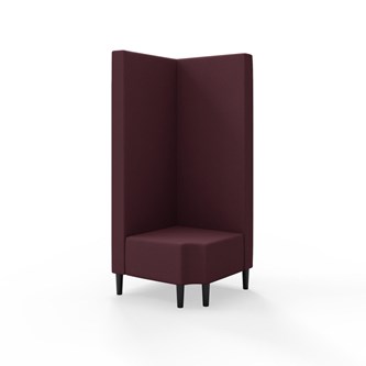 Snake hjørnemodul 90 grader R 12 med træben, høj ryg sh 43