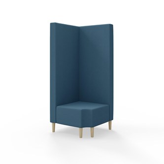 Snake hjørnemodul 90 grader R 12 med træben, høj ryg sh 43