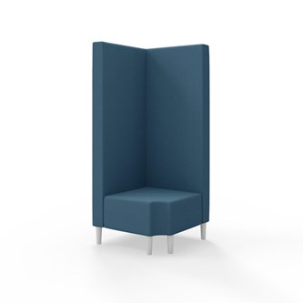 Snake hjørnemodul 90 grader R 12 med træben, høj ryg sh 43