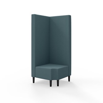 Snake hjørnemodul 90 grader R 12 med træben, høj ryg sh 43