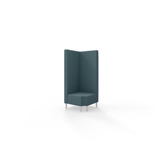 Snake hjørnemodul 90 grader R 12 med træben, høj ryg sh 43