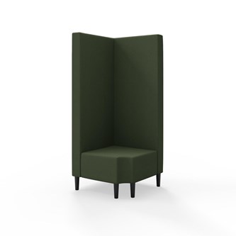 Snake hjørnemodul 90 grader R 12 med træben, høj ryg sh 43