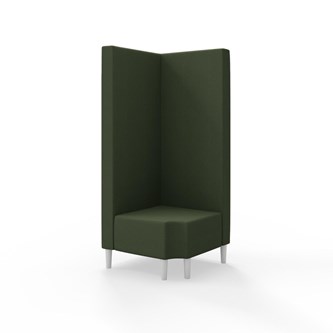 Snake hjørnemodul 90 grader R 12 med træben, høj ryg sh 43