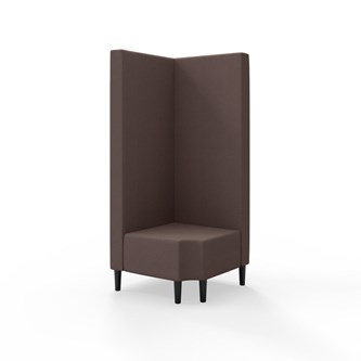 Snake hjørnemodul 90 grader R 12 med træben, høj ryg sh 43