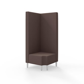 Snake hjørnemodul 90 grader R 12 med træben, høj ryg sh 43