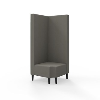 Snake hjørnemodul 90 grader R 12 med træben, høj ryg sh 43