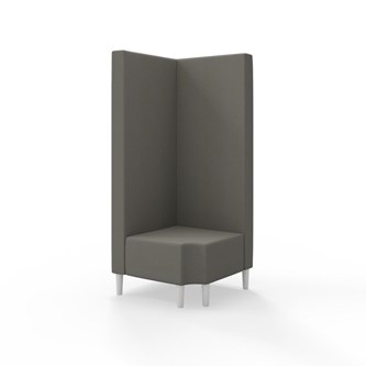 Snake hjørnemodul 90 grader R 12 med træben, høj ryg sh 43