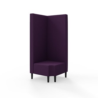 Snake hjørnemodul 90 grader R 12 med træben, høj ryg sh 43