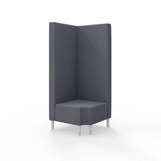 Snake hjørnemodul 90 grader R 12 med træben, høj ryg sh 43