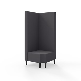 Snake hjørnemodul 90 grader R 12 med træben, høj ryg sh 43