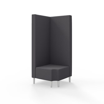 Snake hjørnemodul 90 grader R 12 med træben, høj ryg sh 43