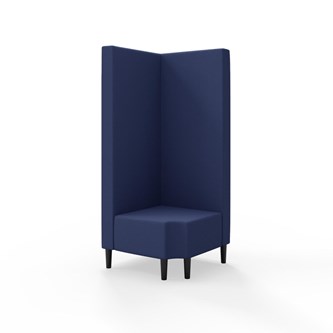 Snake hjørnemodul 90 grader R 12 med træben, høj ryg sh 43