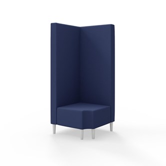 Snake hjørnemodul 90 grader R 12 med træben, høj ryg sh 43