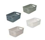 Opbevaringskurv i genanvendt plast mellem