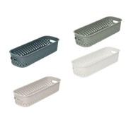 Opbevaringskurv i genanvendt plast aflang