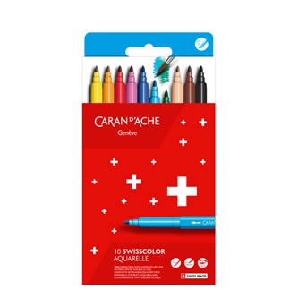 Caran D'Ache Swisscolor tuscher 10 stk.