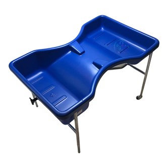 Sand- og vandlegebord timeglas