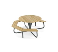 Rørvik picnicbord fyrretræ Ø120xH72 cm
