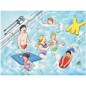 Puslespil - I svømmehallen