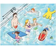 Puslespil - I svømmehallen