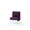 Adapt 60 lav ryg, sidepanel venstre sh 45 cm