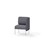 Adapt 60 lav ryg, sidepanel venstre sh 45 cm