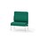 Adapt 90 medium ryg, uden sidepaneler sh 45 cm