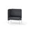 Adapt 90 medium ryg, sidepanel højre sh 45 cm
