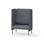 Adapt 90 høj ryg, dobbelte sidepaneler sh 45 cm
