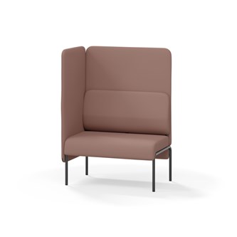 Adapt 90 høj ryg, sidepanel højre sh 45 cm