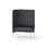 Adapt 90 høj ryg, sidepanel højre sh 45 cm