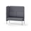 Adapt 120 høj ryg, sidepanel højre sh 45 cm