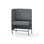 Adapt 90 medium ryg, sidepanel højre sh 65 cm