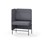 Adapt 90 medium ryg, sidepanel højre sh 65 cm