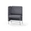 Adapt 90 medium ryg, sidepanel højre sh 65 cm