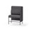 Adapt 90 medium ryg, sidepanel venstre sh 65 cm
