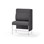 Adapt 90 medium ryg, sidepanel venstre sh 65 cm