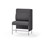 Adapt 90 medium ryg, sidepanel venstre sh 65 cm