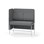 Adapt 120 medium ryg, sidepanel højre sh 65 cm