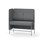 Adapt 120 medium ryg, sidepanel højre sh 65 cm