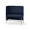 Adapt 120 medium ryg, sidepanel højre sh 65 cm