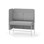 Adapt 120 medium ryg, sidepanel højre sh 65 cm