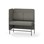 Adapt 120 medium ryg, sidepanel højre sh 65 cm