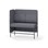 Adapt 120 medium ryg, sidepanel højre sh 65 cm