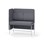 Adapt 120 medium ryg, sidepanel højre sh 65 cm