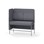 Adapt 120 medium ryg, sidepanel højre sh 65 cm
