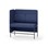 Adapt 120 medium ryg, sidepanel højre sh 65 cm