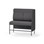 Adapt 120 medium ryg, sidepanel venstre sh 65 cm