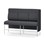 Adapt 180 medium ryg, sidepanel venstre sh 65 cm