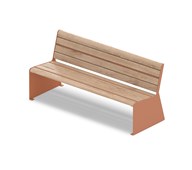MeetUp bænk med ryglæn